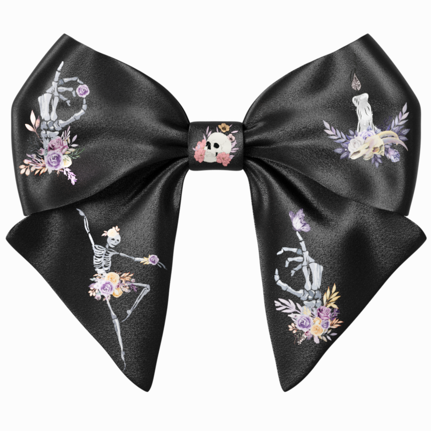 Bow hair clip. Gothic style