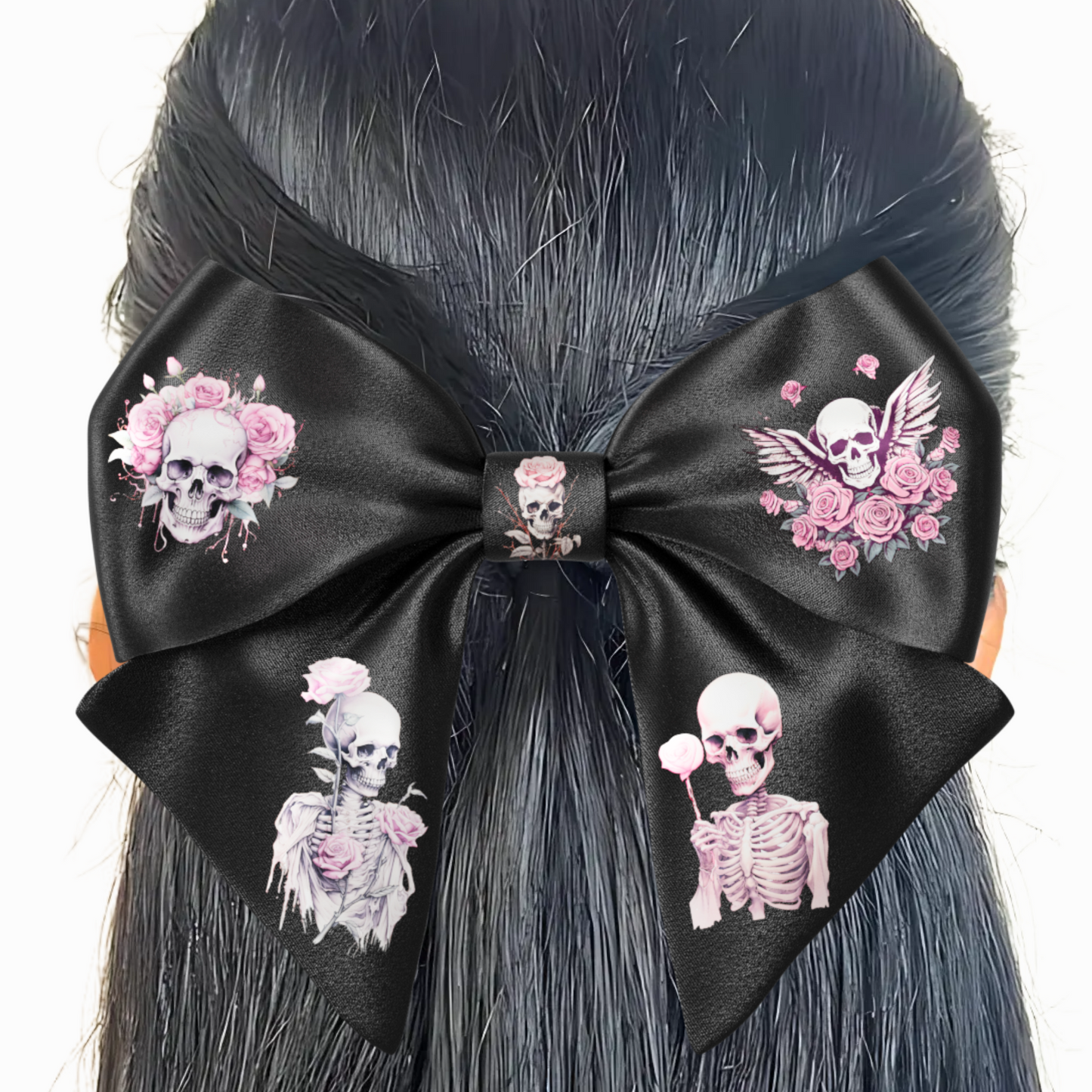 Bow hair clip. EMO style Emogirl