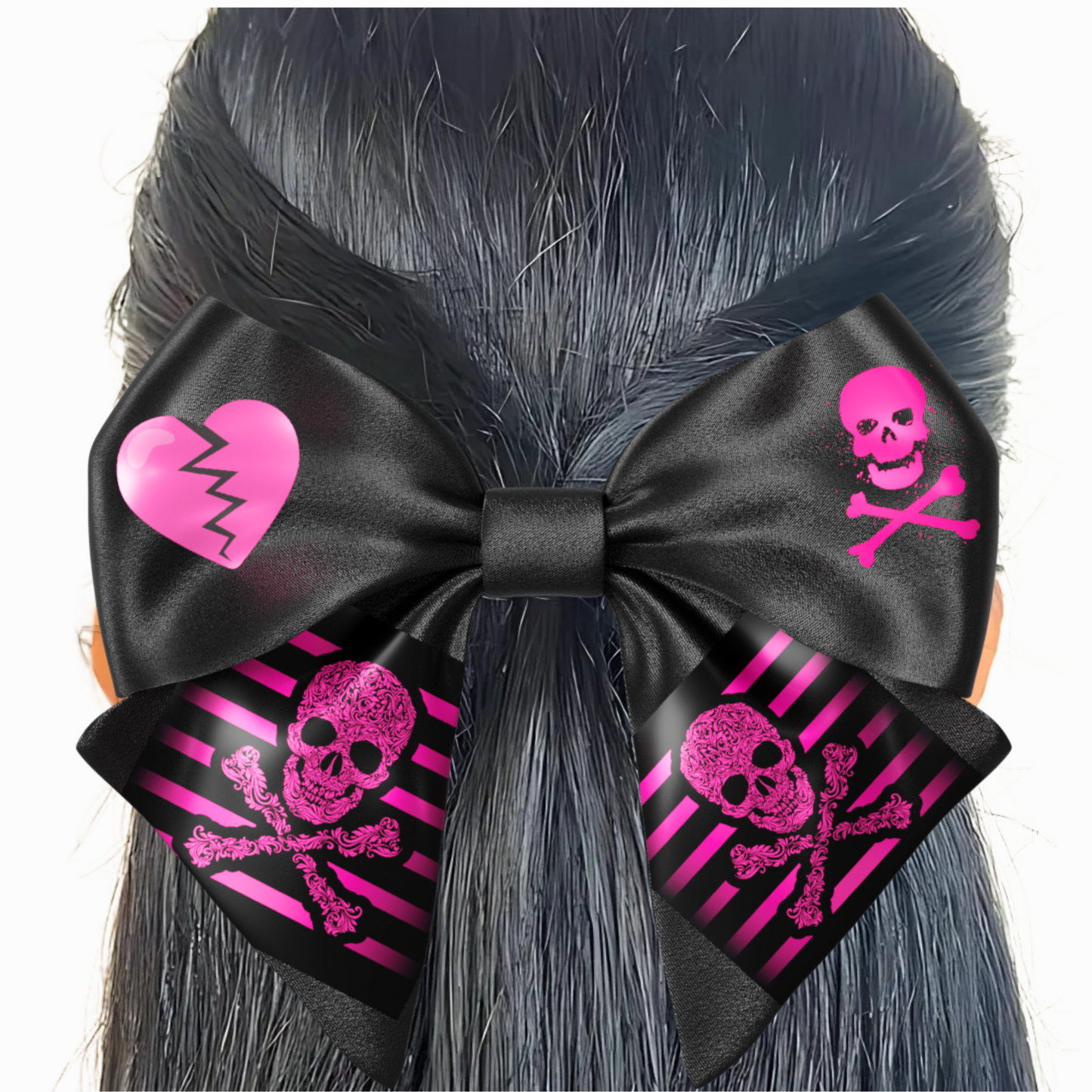 Bow hair clip. EMO style Emogirl