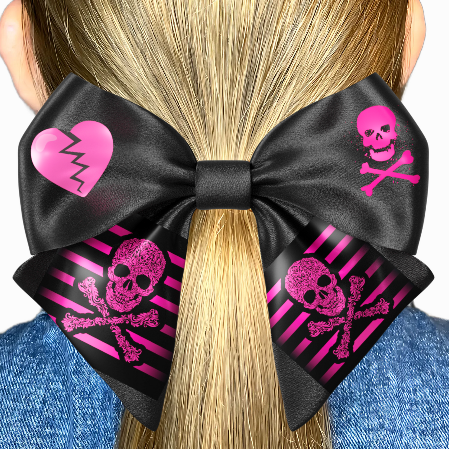 Bow hair clip. EMO style Emogirl