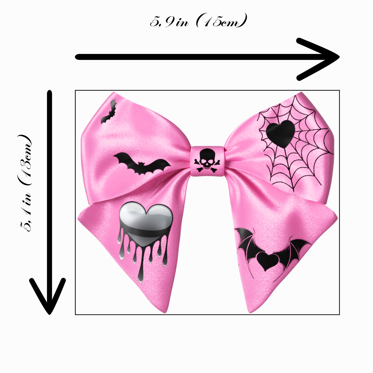 Bow hair clip. EMO style Emogirl