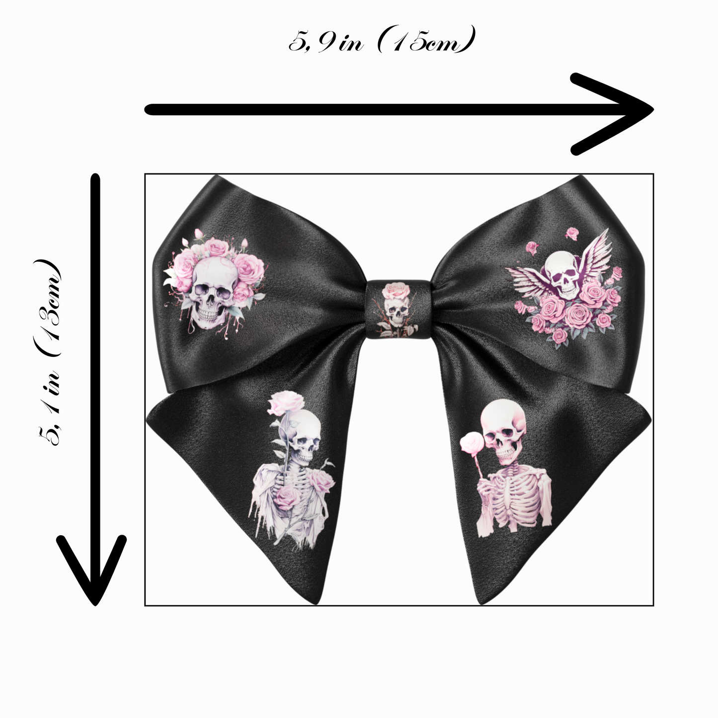 Bow hair clip. EMO style Emogirl