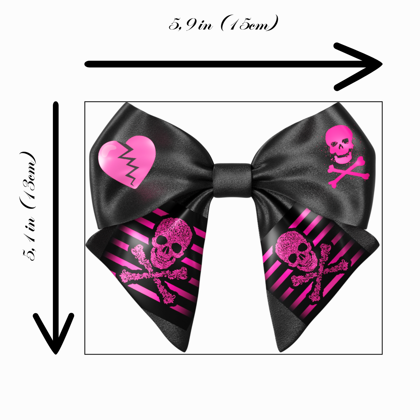 Bow hair clip. EMO style Emogirl