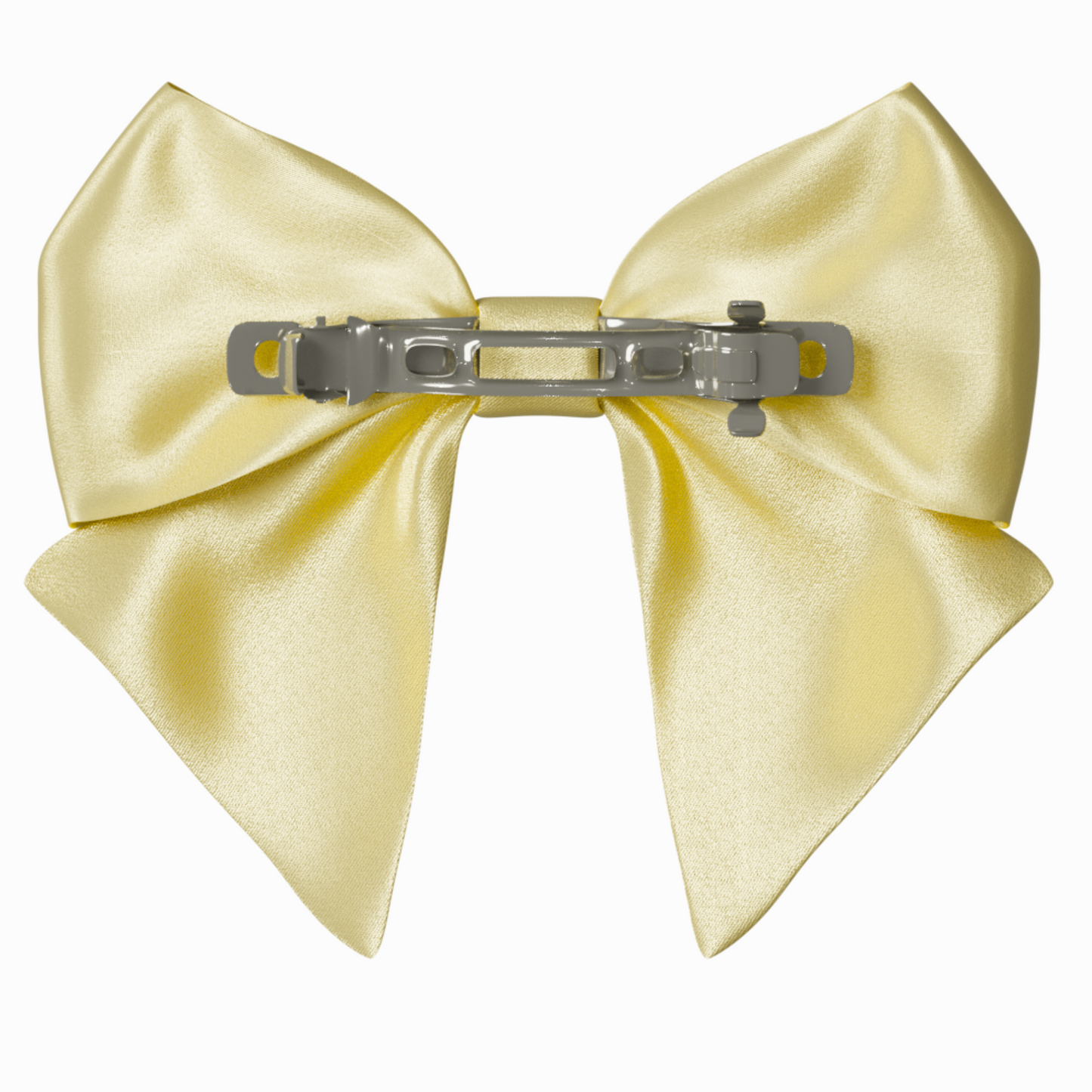 Yellow Bow hair clip. Floral collection