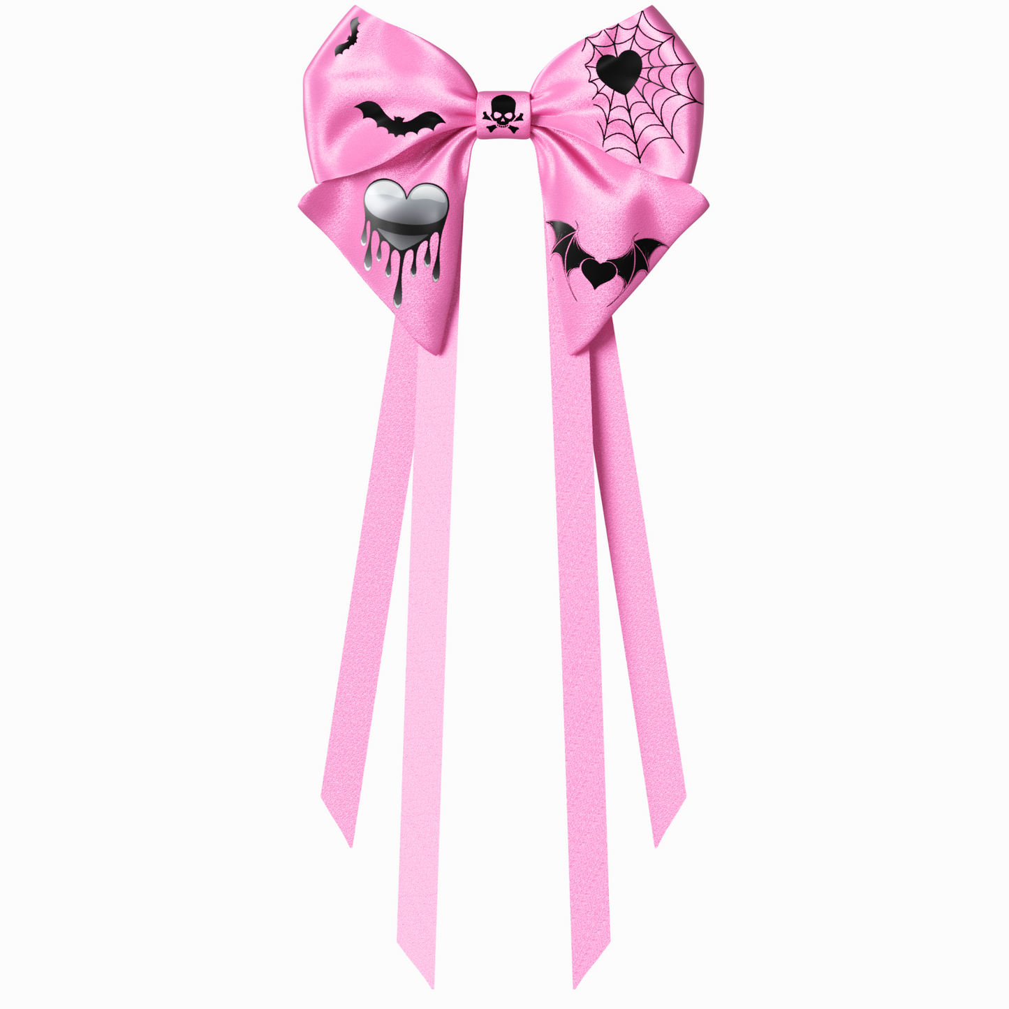 Bow hair clip ribbons. EMO style Emogirl