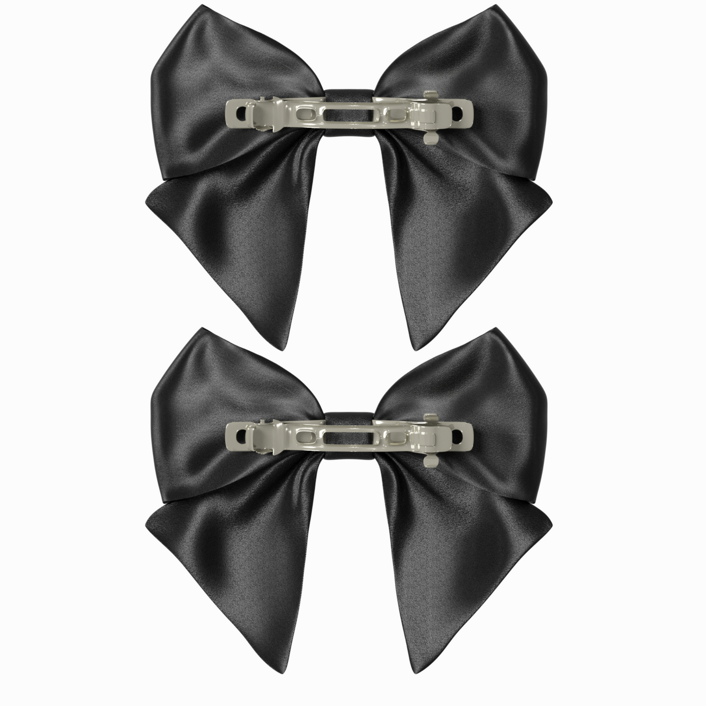 Bows hair clips 2pcs set. EMO Gothic style Emogirl Goth